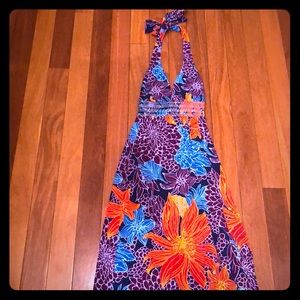 Floral stretch maxi dress